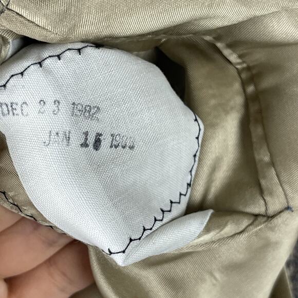 Vintage Culwell & Son Wool Tweed Blazer Sport Coat Mens 42R Beige 2 Button 80s - Picture 7 of 16